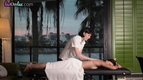 Busty Masseuse Licking And Fingering Lesbian