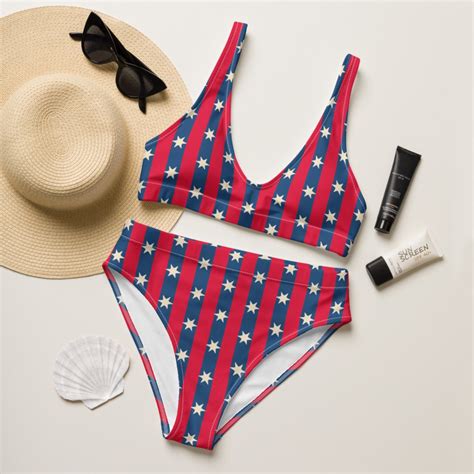 USA Bikini Set Patriotic Swimsuit 4th Of July Swimsuit Memorial Day Swimsuit American