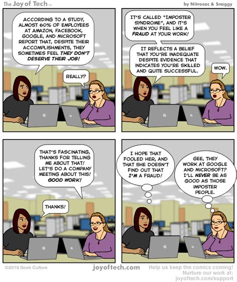 The Joy Of Tech Comic Imposter Syndrome