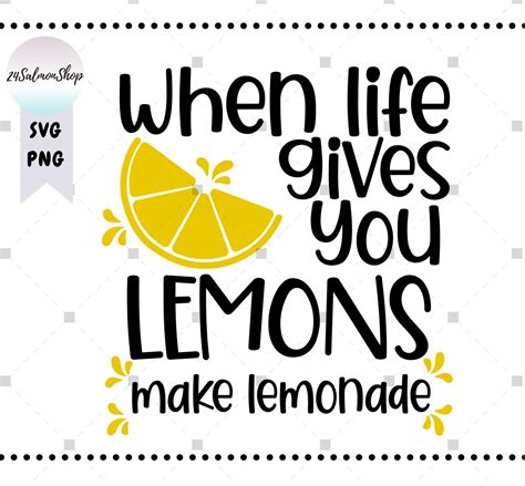 When Life Gives You Lemons Svg Make Lemonade Svg Png Etsy