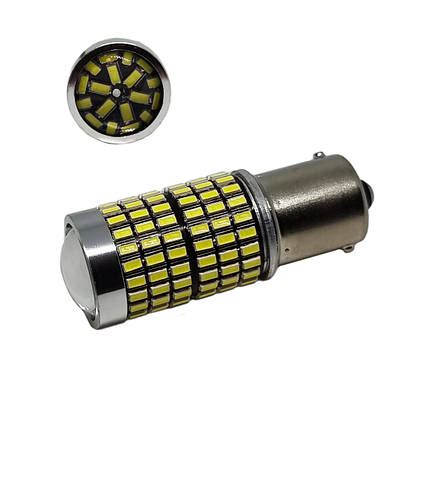 Светодиодная лампа с цоколем 1156 BA15s P21W 144 SMD 3014 12V Белая с ...