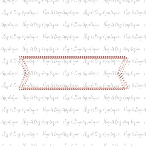 Banner Box Scribble Stitch Hug A Bug Applique