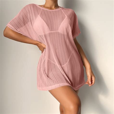 Mujeres Traje De Ba O Encubrimientos Moda Sexy Malla Verano Bikini Cubrir Bikini Encubrimientos