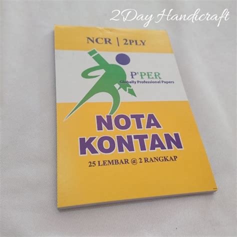 Jual Nota Kecil Nota Kontan 2ply Isi 25 Lembar Nota Penjualan Kecil