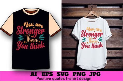 You Are Stronger Than You Think Svg File Graphic By Jhotons Design World · Creative Fabrica