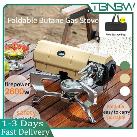 2600w Portable Folding Butane Gas Stove With Storage Pouch Campingstove