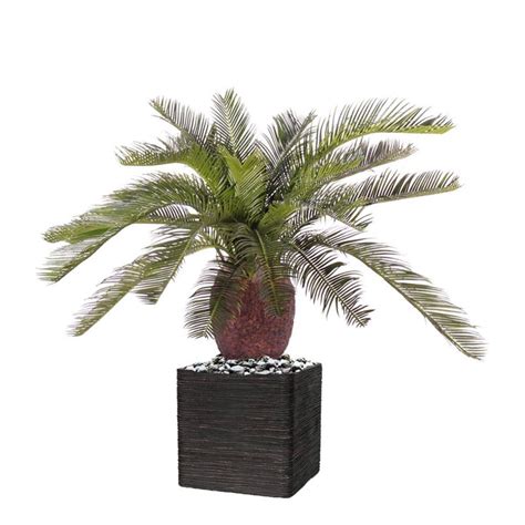 Palmier Artificiel Cycas H 70 Cm 22 Feuilles En Pot Leroy Merlin