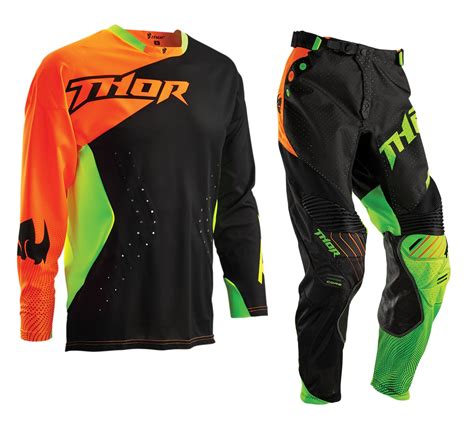 New Thor Mx Core Air Divide Lite Black Fluro Motocross Dirt Bike Gear