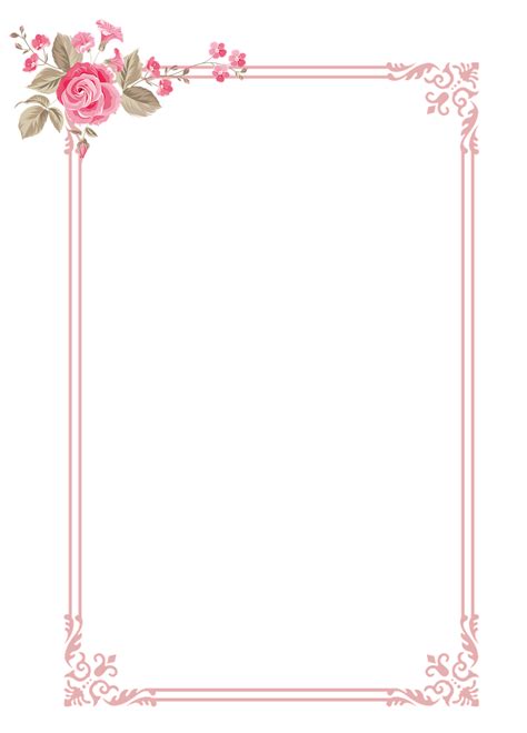 Download Frame Border Flowers Royalty Free Stock Illustration Image