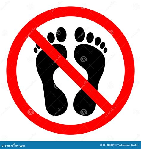 No Step Symbol Sign Vector Illustration Isolate On White Background