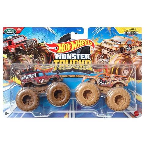 Hot Wheels Monster Trucks Demolition Doubles Scale Vehicle Pack Mix Case Of