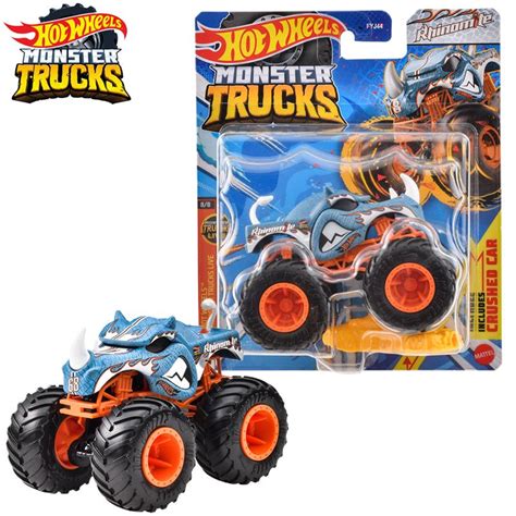Машинка Mattel Hot Wheels Monster Trucks Монстр трак FYJ Rhinomite купить на OZON по