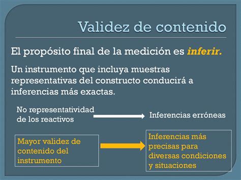 Validez De Contenido Y De Facie Ppt Descargar