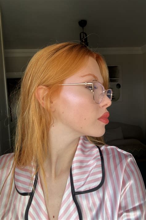 Cat Rose Kadın Blue Block Gözlük Gold Nude falaneyewear