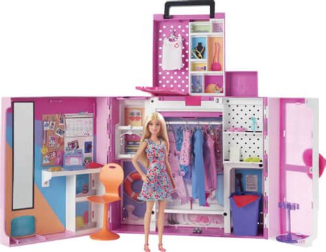 Mattel Hgx Barbie Traumkleiderschrank Und Blonde Puppe Ber Cm Breiter Schrank Mehr Als