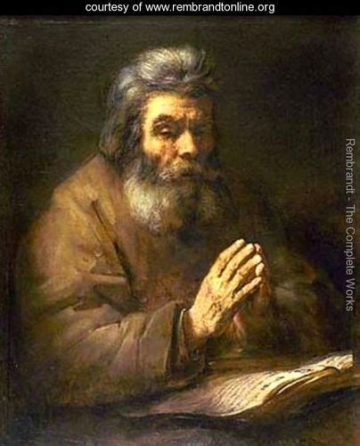 Old Man Praying Rembrandt Van Rijn