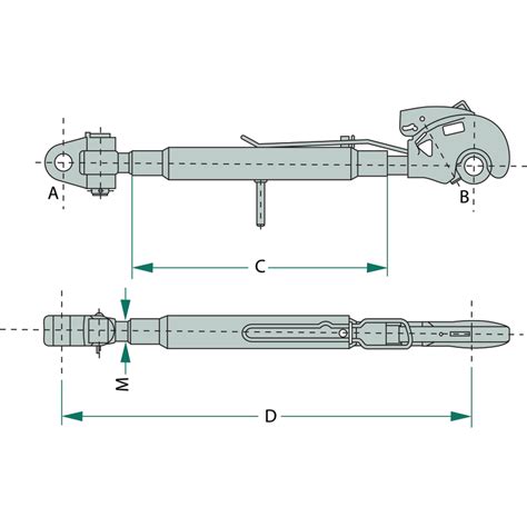 Mechanischer Oberlenker Cbm Mm Kat M X Mit Fanghaken