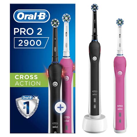 Buy Oral B Pro 2 Electric Toothbrush With Smart Pressure Sensor 2 Handles 2 Cross Action