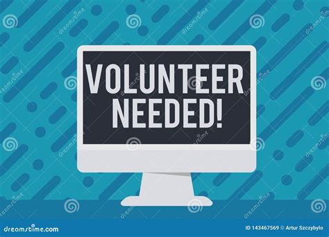 Handwriting Text Writing Volunteer Needed Concept Meaning Asking