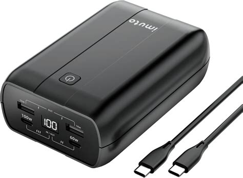 imuto Laptop Powerbank 27200mAh, USB C PD 100W Power Bank Tragbares ...