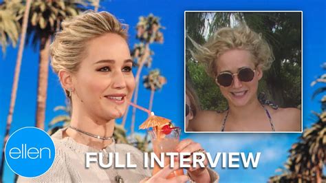 Jennifer Lawrence On Her Drunk Alter Ego Gail Her First Nude Scene And More Full Interview