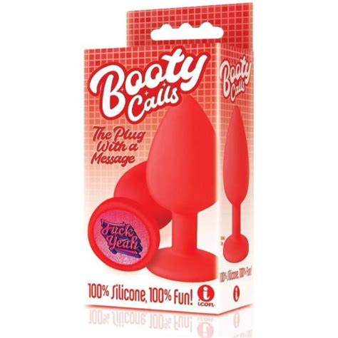 The 9 S Booty Calls Fuck Yeah Silicone Butt Plug Red Sex Toys At Adult Empire