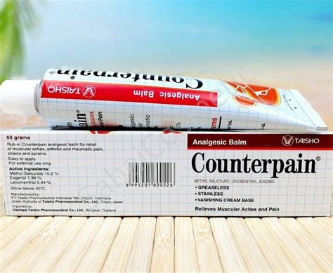 Тайская мазь Analgesic Balm Counterpain Taisho красная, 60g
