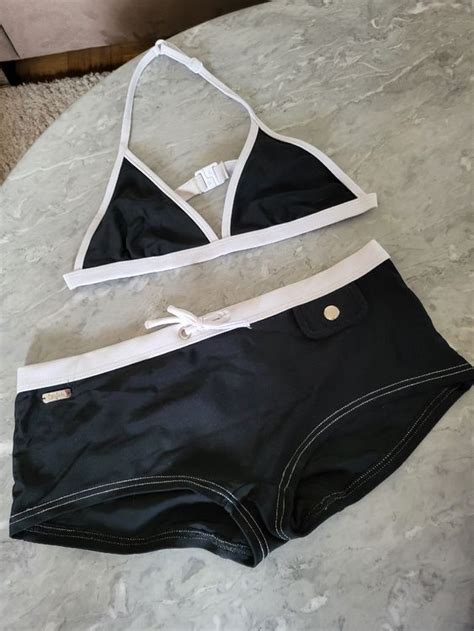 Schwarzer Mädchen Bikini Grösse 140 Gebraucht in Samedan für CHF 5 mit Lieferung auf Ricardo