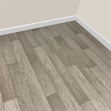 Detroit Oak Plank Vinyl Lino Flooring 2m And 4m Width Kitchen Bathroom