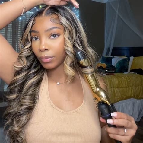 Honey Blonde Now Body Lace Front Wig Celie Hair