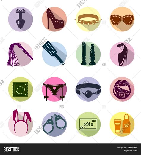 Flat Colored Sex Shop Vector Photo Free Trial Bigstock