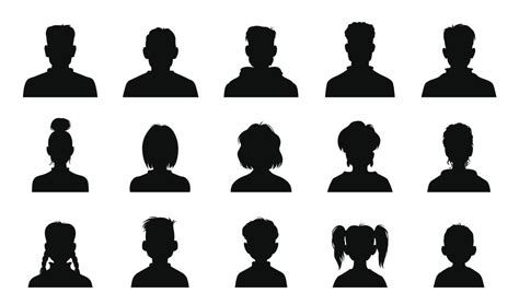 Silhouette Profile Picture Vector Art Icons And Graphics For Free