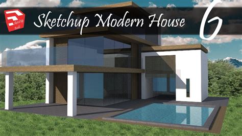 Sketchup Modern House 6 Speed Build Inspiration Design Render