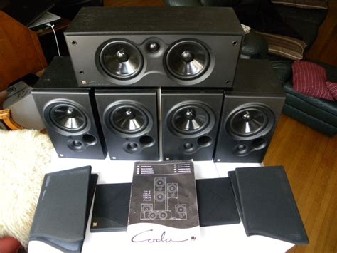 KEF Coda 7 bookshelf speakers & CODA C center channel speaker For Sale ...