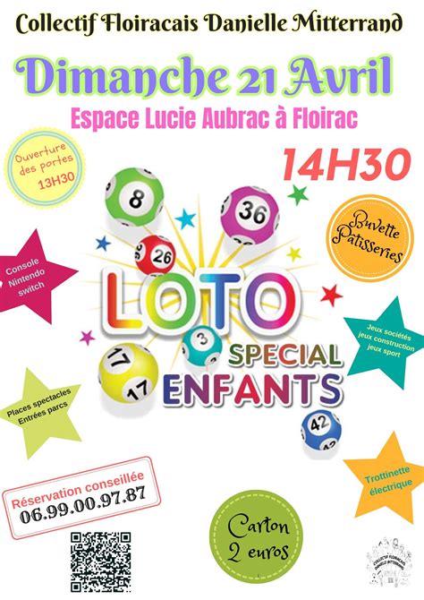 Loto Enfants Collectif Floiracais Danielle Mitterrand Enfant Bordeaux Fr