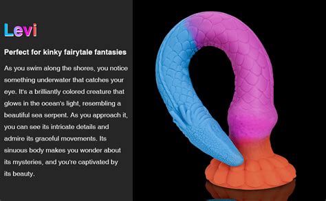 Amazon Long Anal Dildo Tentacle Monster Silicone Dragon Dildo With Suction Cup Knot For