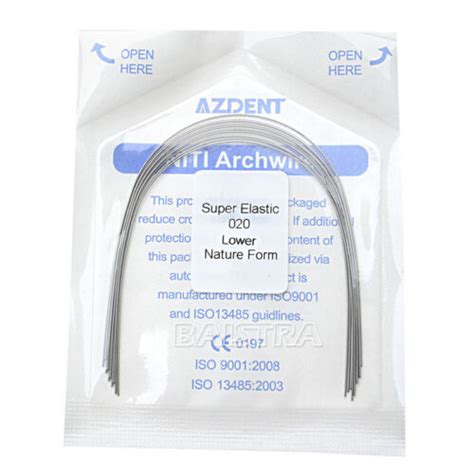 Azdent Dental Orthodontic Niti Arch Wire Super Elastic Natural Nature