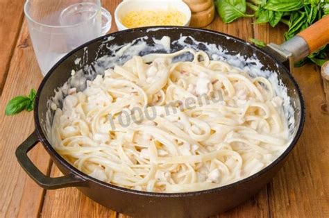 Паста фетучини с курицей в сливочном соусе | Recipe | Food, Ethnic ...