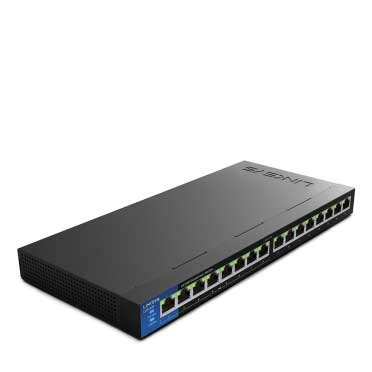 Switch Linksys LGS116P 16 Port Business Desktop Gigabit PoE