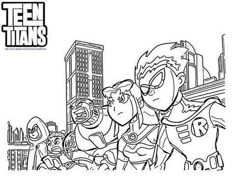 Desenhos dos Jovens Titans para Colorir e Imprimir - Desenhos para ...