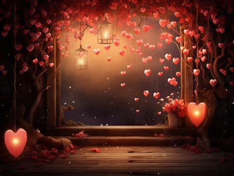 premium photo beautiful romantic background