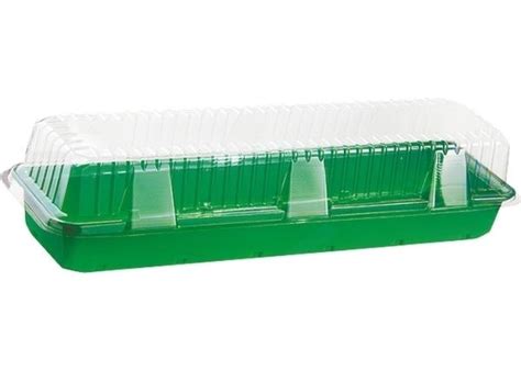 Парник мини за разсад с капак 380 х 180 х 110 мм., 24 клетки ...