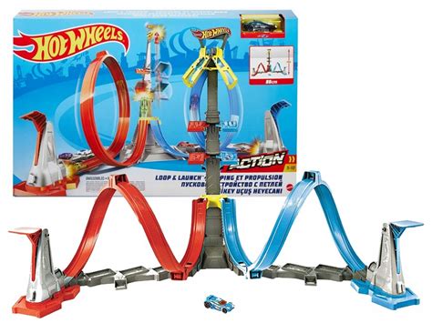 HOT WHEELS zestaw PODWÓJNA PĘTLA MEGA WIEŻA autko 11778450060 Allegro pl