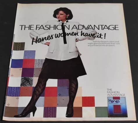 PRINT AD Sexy Heels Fashion Lady Long Legs Dirty Brunette Hanes Pantyhose R