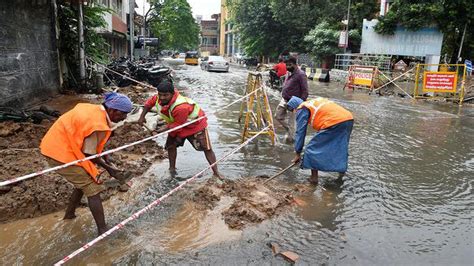 Cyclonic Circulation Triggers Rain In Chennai The Hindu