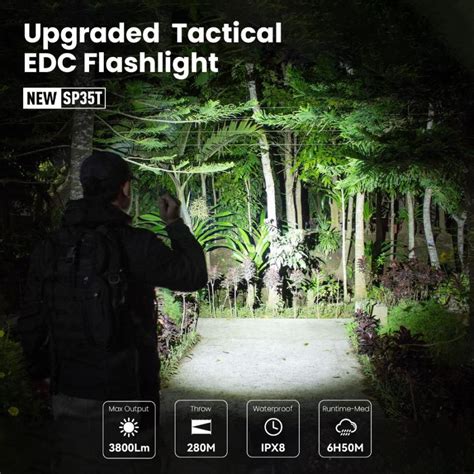 Sofirn Sp T Tactical Flashlight Lumens Super Bright Pocket Led