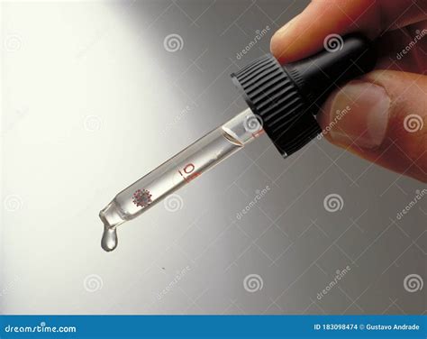 Dropper For Laboratory Experiment And Drop Stock Photo Image Of