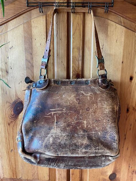 Vintage Usps Brown Leather Mail Bag Gem