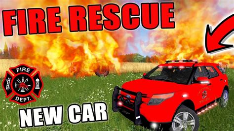 New Rescue Vehicle Fire Rescue Emergency 911 Farming Simulator 2017 Youtube