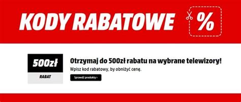 Kup wybrany telewizor i otrzymaj nawet do 500 zł rabatu w promocji